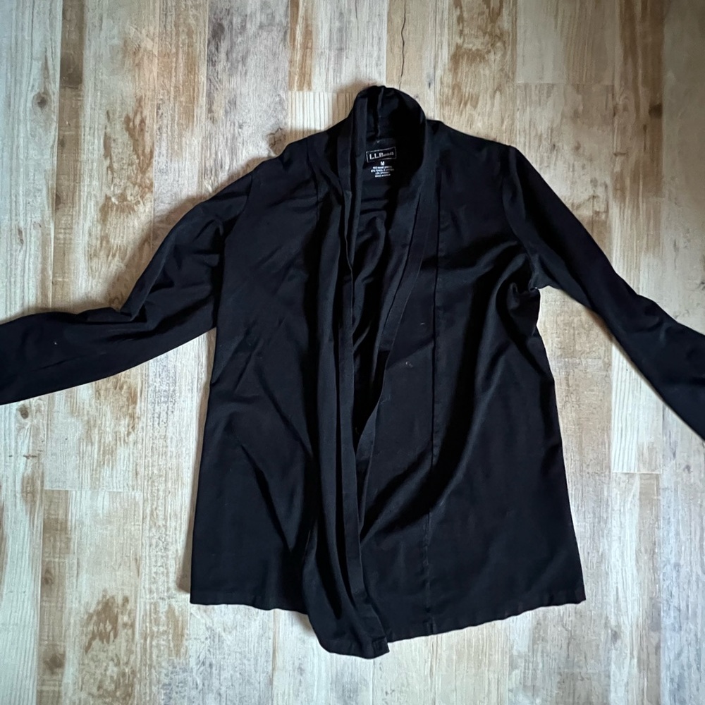 L.L. Bean Black womens cardigan cover